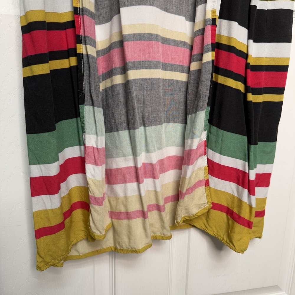 Anthropologie Conditions Apply Womens One Size Duster Kimono Stripe Multi-color - Picture 2 of 10